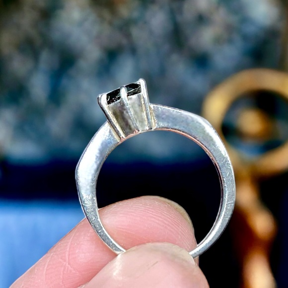 🌺Vintage Art Deco Sterling & Spinel Ring - Picture 4 of 13